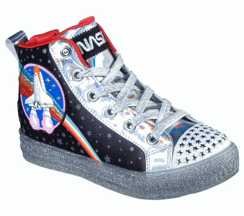 Skechers Nasa: Shuffle Brights - In My Orbit - Girls Sneakers Black/Multicolor [AU-GP1494]